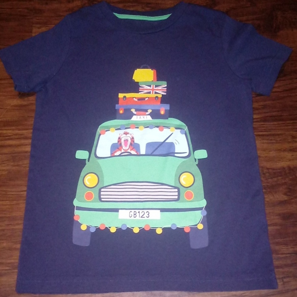Mini Boden England Taxi T Shirt size 6/7 years!